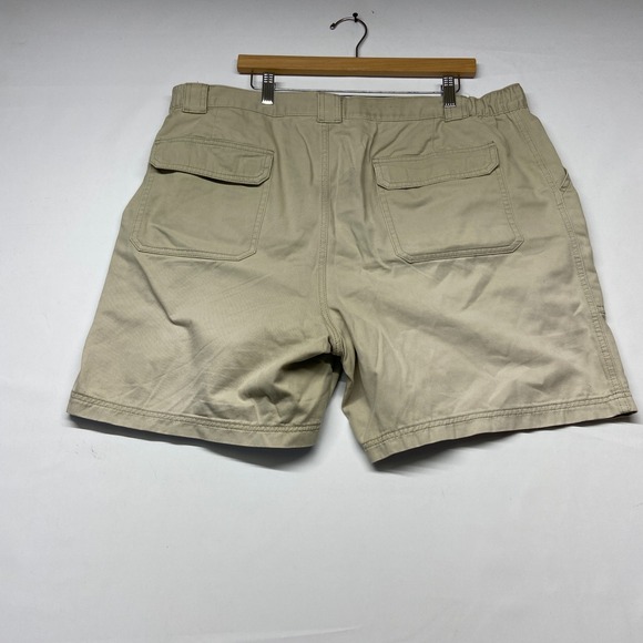 Croft & Barrow Cargo Shorts Men's 40 Beige Cotton Zipper Fly Pockets Flat Front - Picture 7 of 12